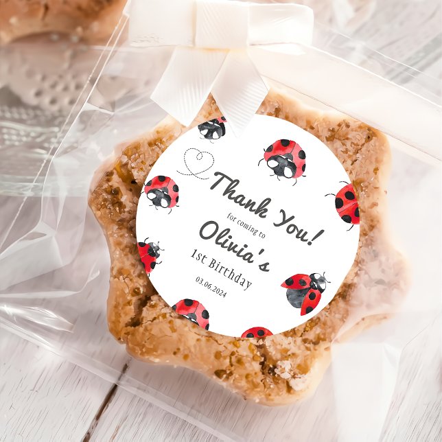 Pegatina Redonda Bugs & Insects Vintage Birthday Party (Subido por el creador)