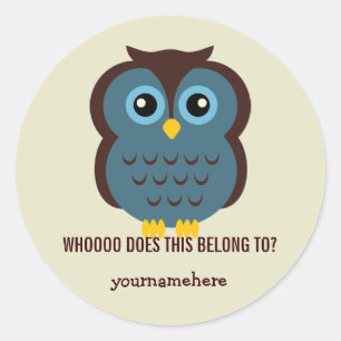 Pegatina Redonda Búho maravilloso que pertenece a Pegatinas