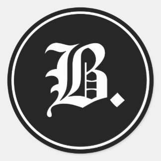 Pegatina Redonda Builders International Old English B. Pegatinas