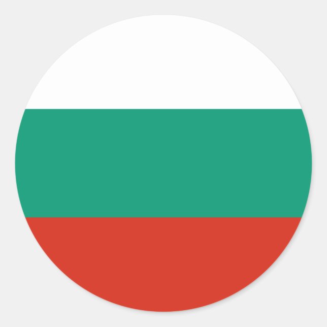 Pegatina Redonda bulgaria (Anverso)