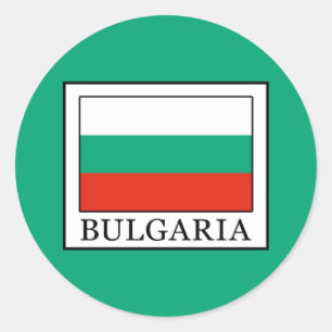 Pegatina Redonda Bulgaria