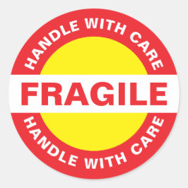 Pegatina Redonda Bulk Fragile Stickers (Handle with Care)