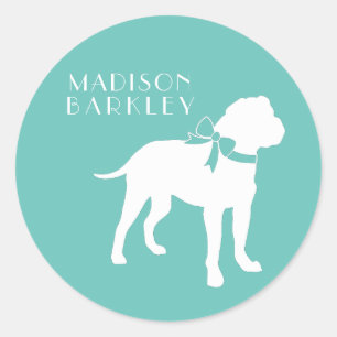 Pegatina Redonda Bull Mastiff Dog Puppy Bullmastiff