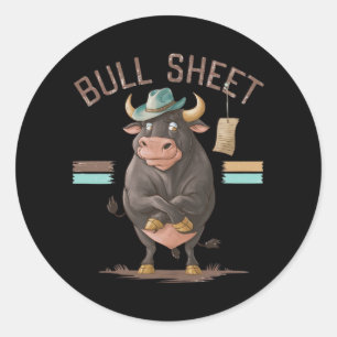 PEGATINA REDONDA BULL SHEET