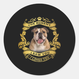 PEGATINA REDONDA BULLDOG 1