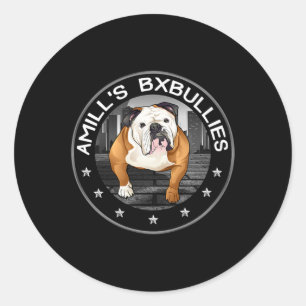 PEGATINA REDONDA BULLDOG 2