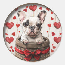 Bulldog francés de San Valentín
