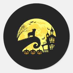 Pegatina Redonda Bulldog francés Moonshine Frenchie Mom