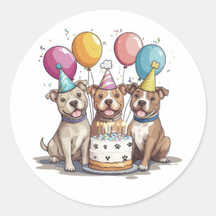 Pegatina Redonda Bulldoges de Birday Pit