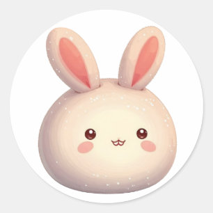 Pegatina Redonda Bullet Journaling Series20 - Conejo Cute 2