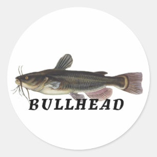 Pegatina Redonda Bullhead