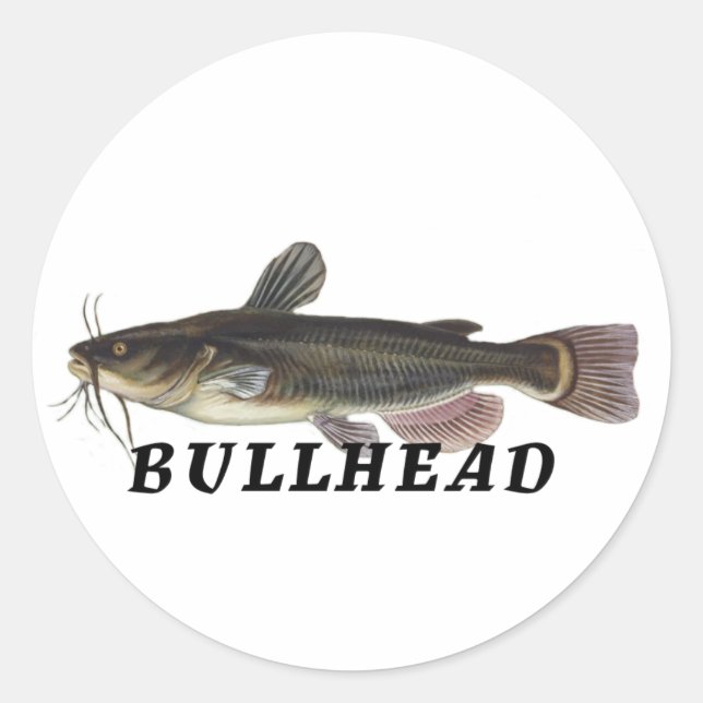 Pegatina Redonda Bullhead (Anverso)