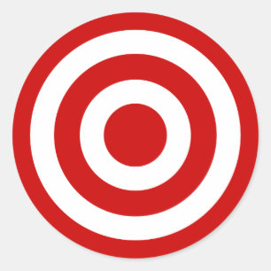 Pegatina Redonda Bull's_Eye