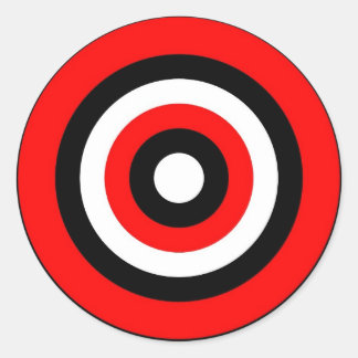 Pegatina Redonda Bullseye