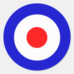 Pegatina Redonda Bullseye