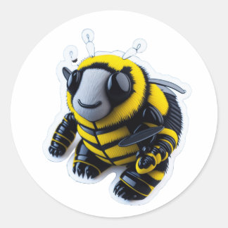Pegatina Redonda BumbleBee