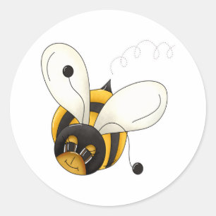 Pegatina Redonda Bumblebee