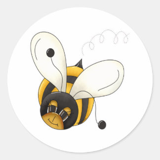 Pegatina Redonda Bumblebee