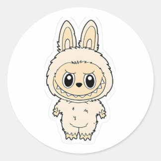 Pegatina Redonda BunBite de crema helada