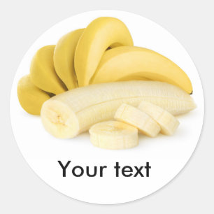Pegatina Redonda Bunch of banana