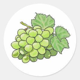 Pegatina Redonda Bunch of Grapes