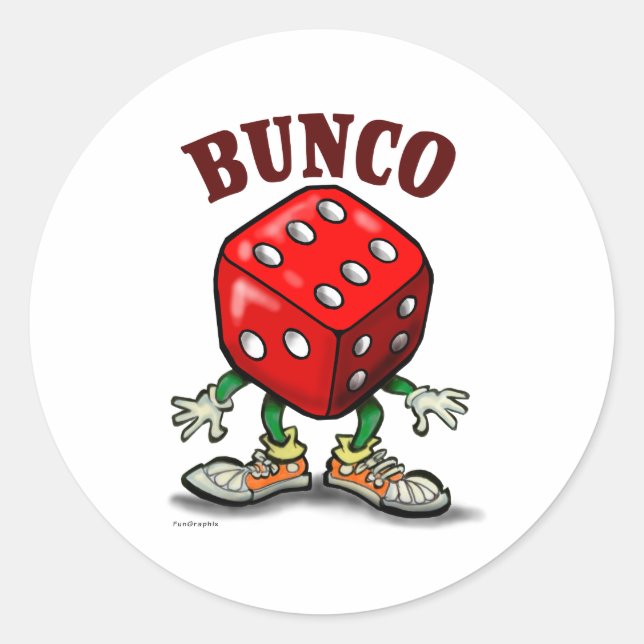 Pegatina Redonda Bunco (Anverso)