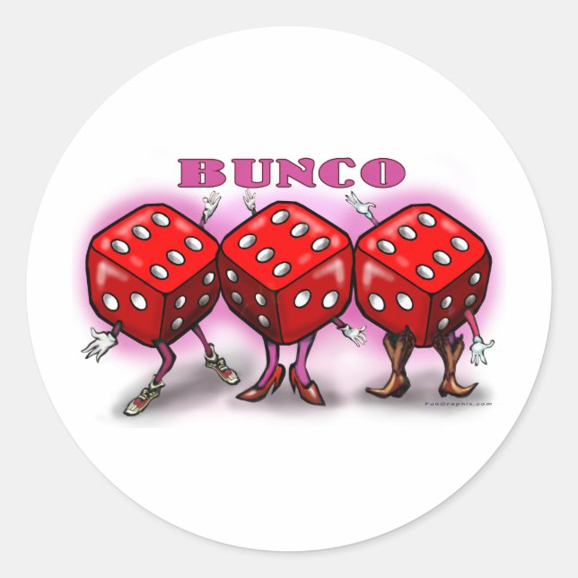 Pegatina Redonda Bunco (Anverso)