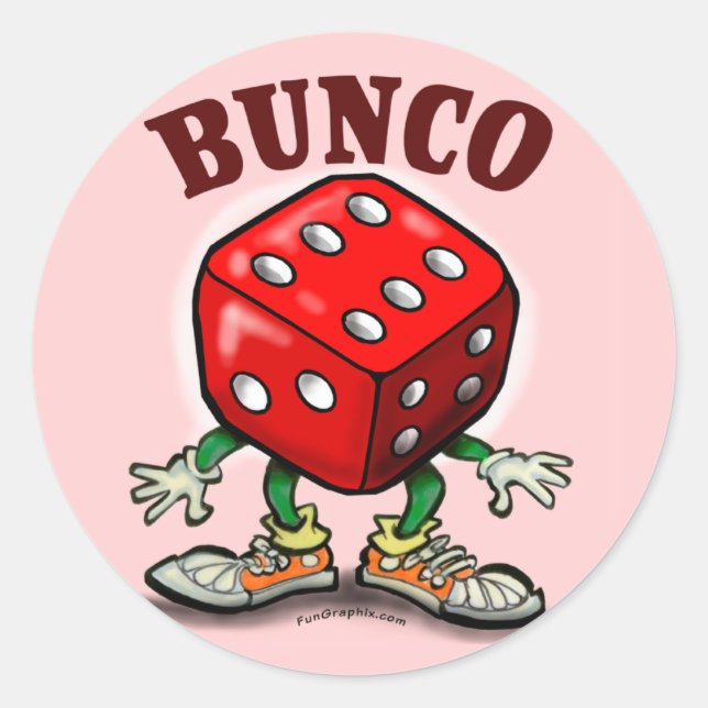 Pegatina Redonda Bunco (Anverso)