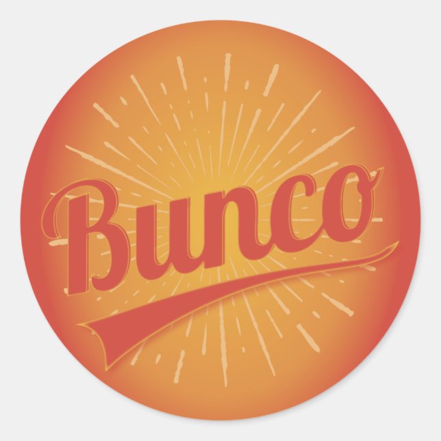 Pegatina Redonda Bunco Burst (Anverso)