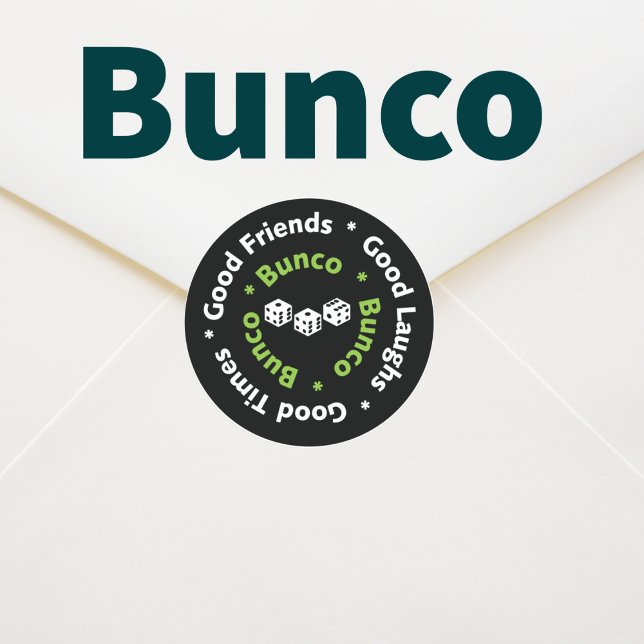 Pegatina Redonda bunco good friends (Subido por el creador)