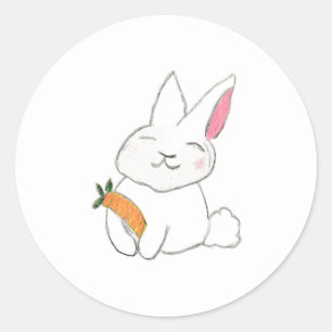 Pegatina Redonda Bunny