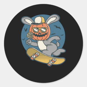 Pegatina Redonda Bunny Jump Skate