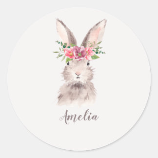 Pegatina Redonda Bunny personalizado