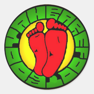 Pegatina Redonda Buoyah_logo_rasta