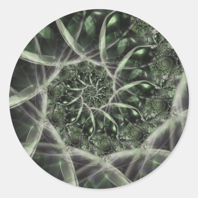 Pegatina Redonda Burbujas de Faery (Anverso)