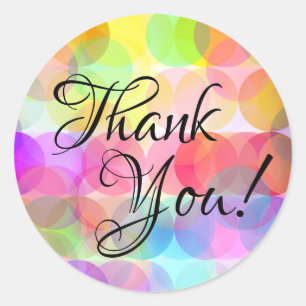 Pegatina Redonda Burbujas - Gracias Pegatinas