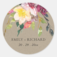 BURGUNDY FLORAL BUNCH BRAFT YELLOLOW RUBOR BURGUND