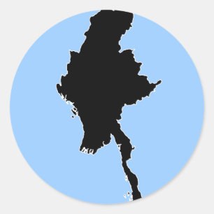 PEGATINA REDONDA BURMA