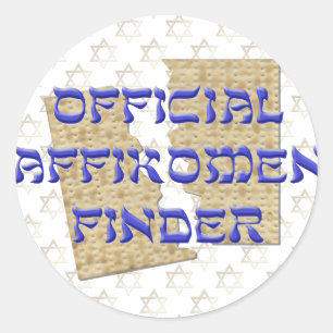 Pegatina Redonda Buscador Oficial de Affikomen