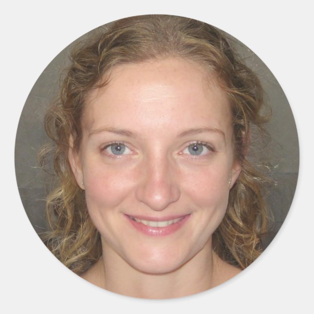 Pegatina Redonda Buscar su libertad (Anverso)