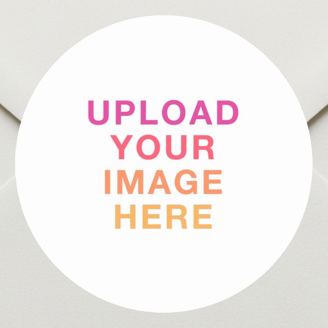 Pegatina Redonda Business Logo Image White (Subido por el creador)