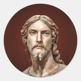 Pegatina Redonda BUSTO DE CRISTO EL SALVADOR por MICHELANGELO 2026