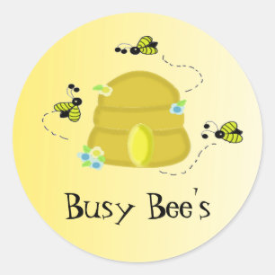 Pegatina Redonda Busy Bee's