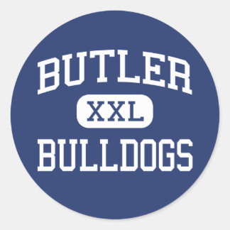 Pegatina Redonda Butler - Bulldoges - High - Butler New Jersey