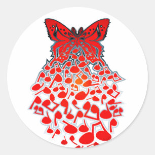 Pegatina Redonda Butterfly_Effect