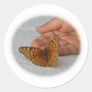 Pegatina Redonda Butterfly Whisperer