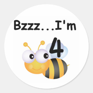 Pegatina Redonda Buzz Bumblebee camisetas y regalos de cumpleaños