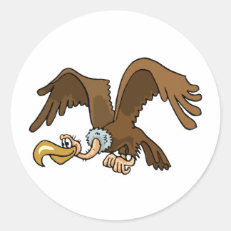 Pegatina Redonda Buzzard