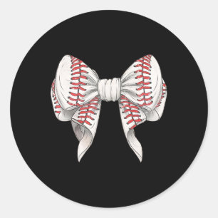 Pegatina Redonda Bysebyll Coquette White Bow Deportiva Wom