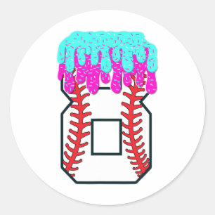 Pegatina Redonda Bysebyll Drip 8 años 8º cumpleaños Jersey N